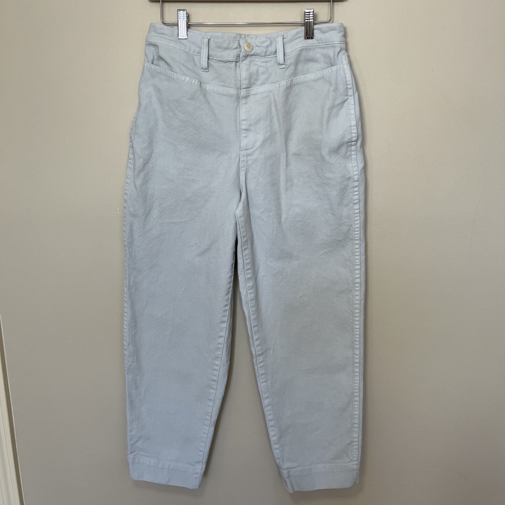 Madewell Jeans Slim Emmett Tapered Leg Pants Yoke Edition Light Blue Sz 28‎